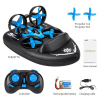3 in 1 RC Mini Drone Remote Control Racing Boat Toy